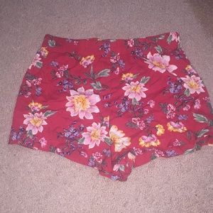 PacSun Floral High-Waisted Shorts